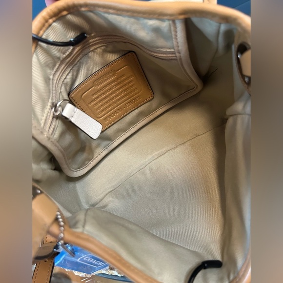 Coach Hadley Leather Field Bag Midnight Blue Leather F29763 EUC - Picture 7 of 17